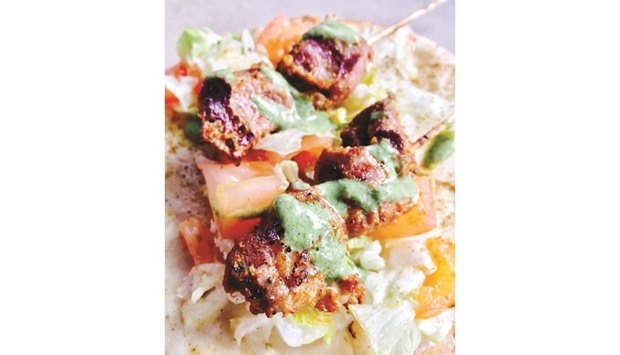 Lamb Naanwich.  Photo by the author