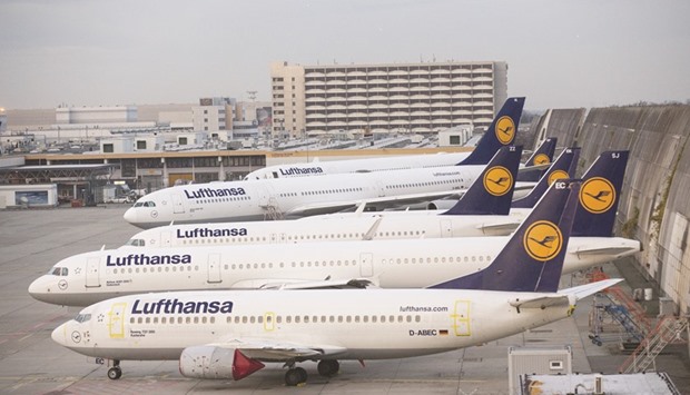 Lufthansa passenger jets are seen on the tarmac at the Frankfurt Airport. Lufthansa has been a fierce critic of Gulf carriers on the grounds their state backing gives them an unfair competitive advantage and it has in the past objected to code-sharing by German rival Air Berlin and Etihad.