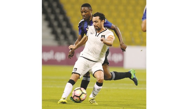 Al Sadd captain Xavi (foreground) in action against Al Sailiya during their QSL match yesterday. PICTURE: Shemeer Rasheed