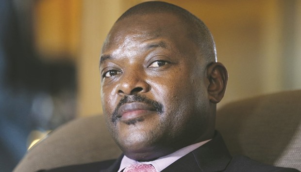 Nkurunziza: his third term run sparked a failed coup attempt and months of protests.