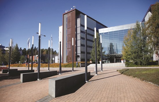 The Nokia company headquarters stand in Espoo, Finland. Nokia said Apple agreed to license patented inventions in 2011 but has refused to extend those agreements that are now expiring. The company has filed complaints with the German Regional Courts in Dusseldorf, Mannheim and Munich, and in federal court in Texas.