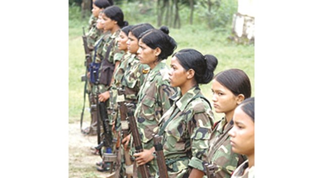 Women constituted 40% of the Maoist army during its 10-year insurgency against the state in Nepal.