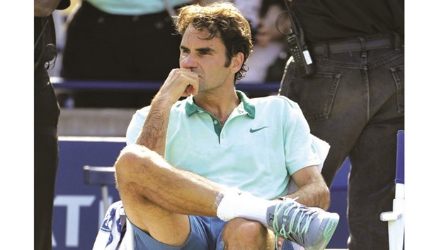 File picture of Roger Federer of Switzerland.