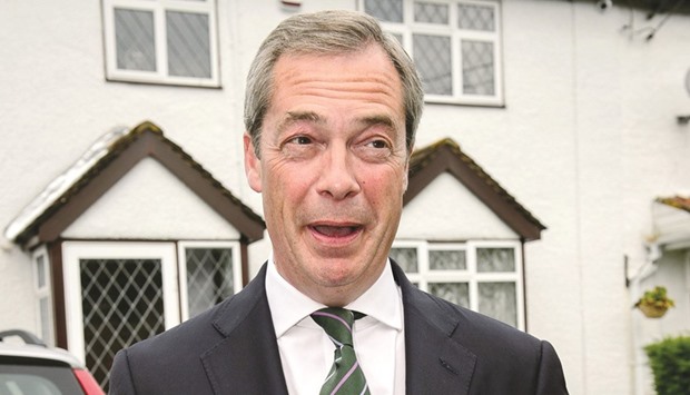 Nigel Farage: strained ties.