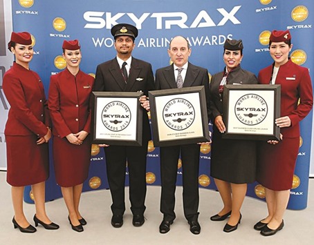 Al-Baker receiving the prestigious u2018Skytrax World Airlineu2019 Awards in July. strength reaches 192