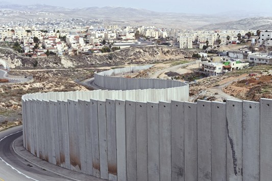 The Israeli separation wall.