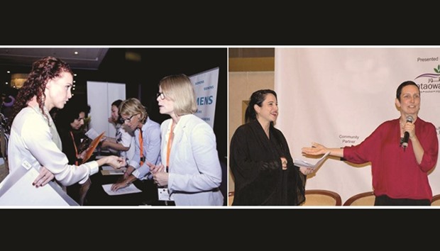 The seminar will teach participants techniques to improve their self-confidence.  RIGHT: The new HWW head Evridiki Iliaki, left, is a certified coach and motivational speaker.