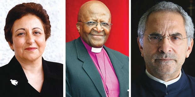 Shirin Ebadi, Desmond Tutu, Jose Ramos-Horta
