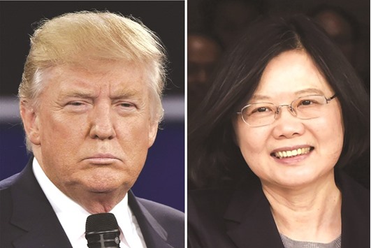 Donald Trump and Taiwanu2019s President Tsai Ing-wen.