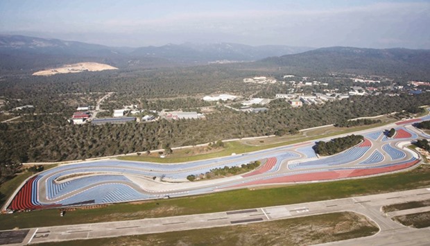 An aerial view shows the Paul Ricard circuit at Le Castellet near Marseille, France. (Reuters)
