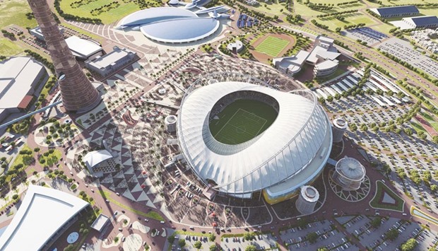 The ongoing projects leading up to the FIFA World Cup to be held in Qatar in 2022 has spurred project activity in the country, says the report. Photo: The proposed design for the Khalifa International Stadium
