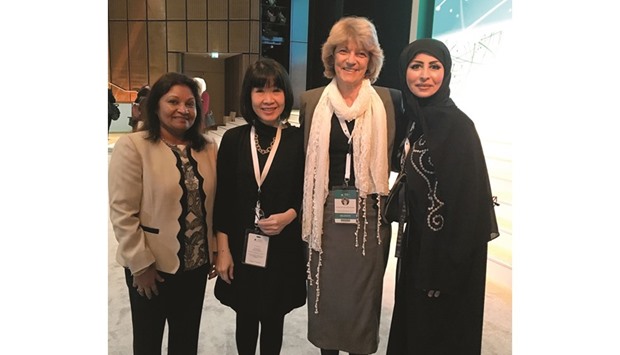 From left, Ilham Hussain, Dr Amporn Benjaponpitak, Prof Colleen Adnams, and Dr Wafa al-Yazeedi.