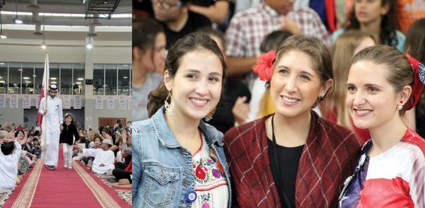 ASD students come from more than 70 nationalities. Right: The International Week at ASD celebrated diversity.