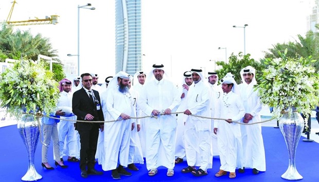 HE Sheikh Ahmed bin Jassim al-Thani , Minister of Economy and Commerce opens the show