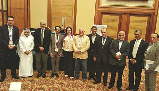 Participants from Al Ahli Hospital at the obesity surgery conference.