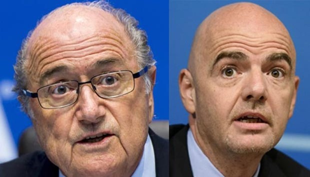 Sepp Blatter (left) says Gianni Infantino has not returned his phone calls. 