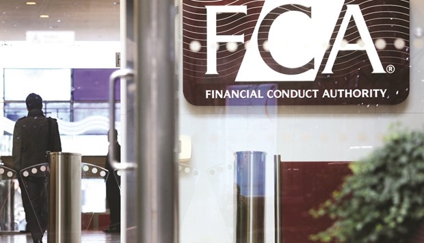 A logo is seen at the headquarters of the Financial Conduct Authority (FCA) in London. The FCAu2019s new recommendation was included in the results of a public consultation into rules it introduced in 2014, which it said needed tightening up because the market was changing rapidly.