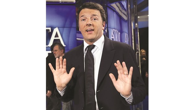 Renzi: tried, and failed, to reform the political system.