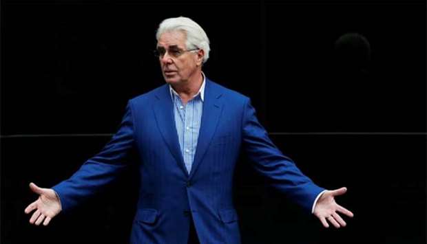 British publicist Max Clifford gestures in this April 2014 file photo.