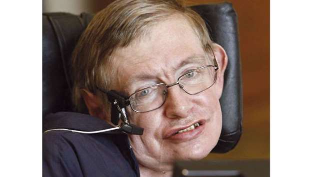 Hawking: opposes NHS privatisation.