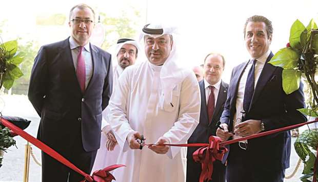 Alfardan Group president and CEO Omar Hussain Alfardan inaugurates the state-of-the-art luxury service centre for Ferrari and Maserati vehicles yesterday at The Pearl-Qatar. PICTURES: Jayan Orma