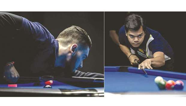 Albaniau2019s  18-year-old sensation Klenti Kaci and the Philippines Carlo Biado  (right) could meet in todayu2019s World 9-ball final in Doha.