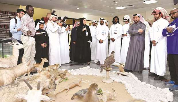 Qu officials visit one of the events.