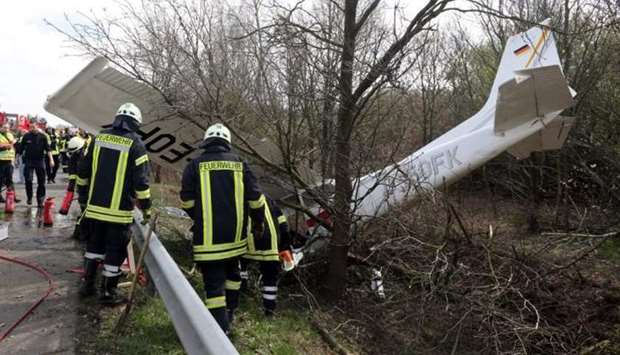 plane crashed into a forest in Ravensburg
