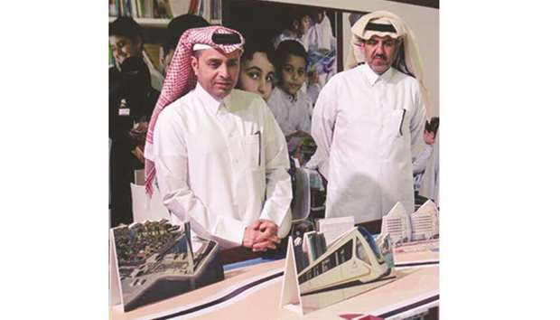 HE the Minister of Education and Higher Education Dr Mohamed Abdul Wahed Ali al-Hammadi visiting Darb Al Saai.