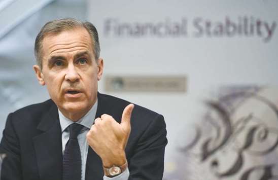 Bank of England governor Mark Carney speaks at press conference in London. Carney said big European banks operating in Britain would face little change, as long as their supervisors in the European Union cooperated with London after Brexit.