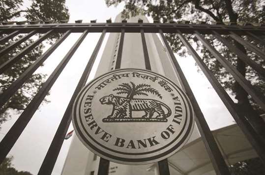 The Reserve Bank of India (RBI) seal is pictured on a gate outside the RBI headquarters in Mumbai (file). The recent upturn in crude oil prices has emerged as a source of concern, and several uncertainties, especially on the fiscal and external fronts, persist, RBI Governor Urjit Patel was cited as having said.