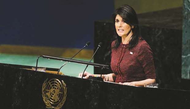 US ambassador to the UN Nikki Haley: We will remember it.