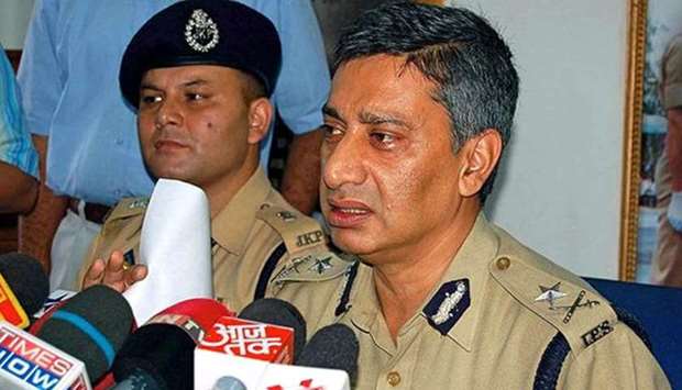 Shesh Paul Vaid (R), the director general of police in Jammu and Kashmir, said an officer was among the dead.