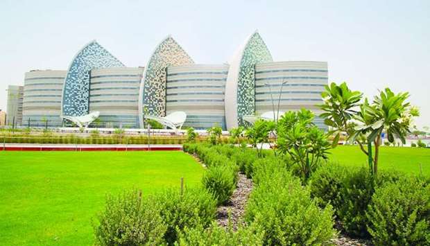 A view of the main hospital of Sidra Medicine.