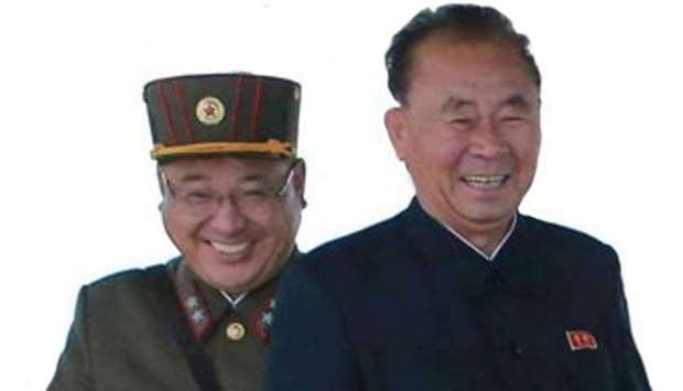 The targeted North Korean officials Kim Jong Sik (L) and Ri Pyong Chol