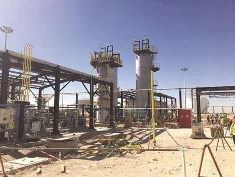 A view of the new gas project in Touat, in Adrar governorate, South West of Algiers, Algeria (file). The North African country is a key gas supplier to Europe, but exports have suffered from delays to several gas projects and a steep rise in the use of subsidised gas at home as the population has grown.