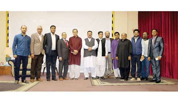 GROUP PHOTO: Prominent guests with the organisers at the event.