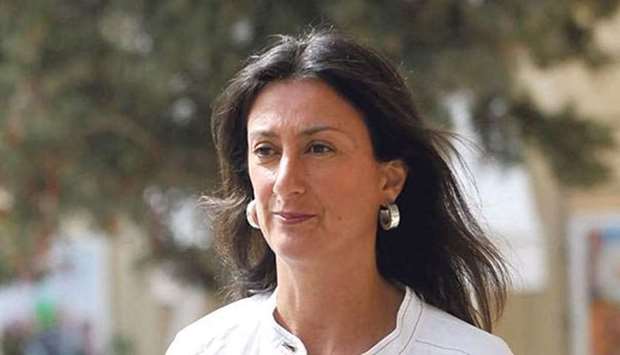 Blogger Daphne Caruana Galizia was murdered in October.