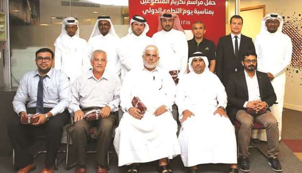 The Qatar Football Association honoured a selection of volunteers who previously took part in QFAu2019s matches and tournaments.
