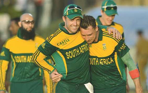South African stalwarts AB de Villiers (left) and Dale Steyn.