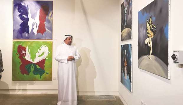 The Doha Fire Station is showcasing until December 31 the impressive works created by noted Qatari painter Nasser al-Attiya during his residency at the Doha Fire Station, Workshop 3.