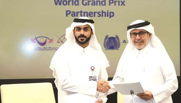 Aspire Academy deputy director general Ali Salem Afifa and Qatar Weightlifting and Fencing Federation secretary general Khalid Issa al-Hamadi signed the agreement.