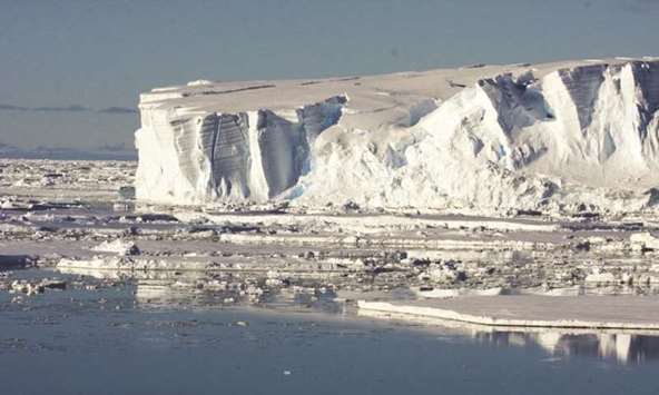 The Totten glacier in East Antarctica.