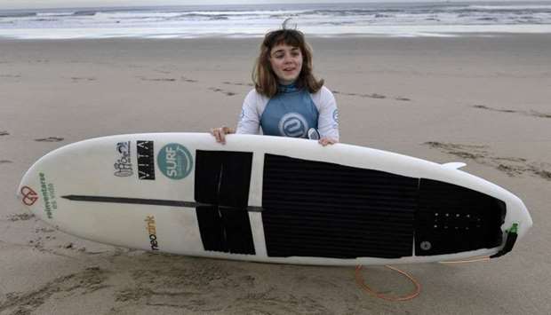 Carmen Lopez Garcia, Spain's first blind female surfer who is to participate in the ISA World Adaptive Surfing Championship