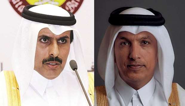 HE Sheikh Abdulla bin Saoud al-Thani and HE Ali Sherif al-Emadirnrn