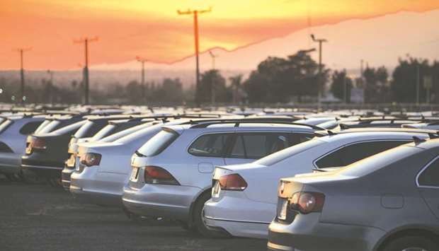 Volkswagen vehicles are parked in a storage lot at San Bernardino International Airport (SBD), California, US (file). VWu2019s new top executive in the Americas told reporters on Wednesday that the company was deciding where to locate a new factory in North America to build electric cars for the US market.