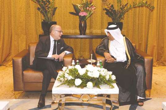 HE the Minister of Commerce and Industry Ali bin Ahmed al-Kuwari met yesterday with Jorge Marcelo Faurie, Argentinau2019s Minister of Foreign Affairs and Worship, who is currently visiting Doha.