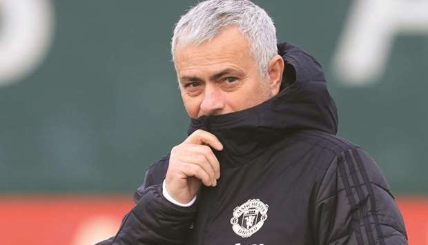 Manchester Unitedu2019s Portuguese manager Jose Mourinho.