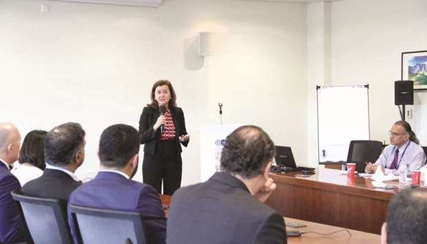 Cisco International vice president Pastora Valero speaks at CNA-Q.