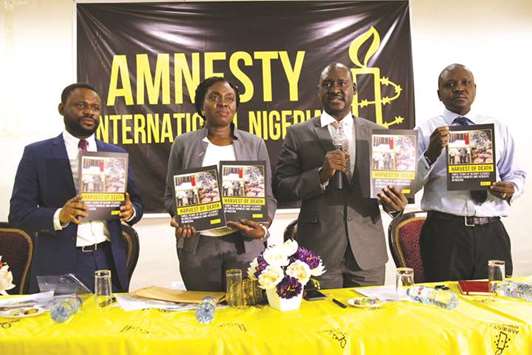 Osai Ojigho, Amnesty Internationalu2019s Nigeria director, attends the launch of the report: u201cHarvest of Death: Three Years of Bloody Clashes Between Farmers and Herdersu201d in Abuja, yesterday.